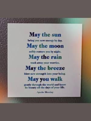 “Feel the wisdom of the Apache Blessing 🌞🌙🌧️✨ ‘May the sun bring you new energy by day. May the moon softly restore you by night. May the rain wash away your worries. May the breeze blow new strength into your being. May you walk gently through the world and know its beauty all the days of your life.’ —Apache Blessing— Paired with the soulful vibes of Apache Indian’s Om Numah Shivaya, this video is a reminder to find strength, peace, and beauty in every moment. Let nature heal, renew, and inspire you. 🌿🌎 #ApacheBlessing #OmNumahShivaya #PeaceAndStrength #NatureHealing #PositiveVibes”