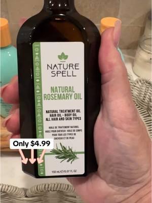 Rosemary Oil helps strengthen your hair and it can also help with regrowth. Try it! Massage into scalp and leave it on for 20-30 minutes, then shampoo. @Nature Spell Inc  #naturespell #hairgrowthjourney #spellthetea #healthyhair #ayurvedichaircare #holidayhaul #tiktokshopholidayhaul #TikTokShop #tiktokshopyearendsale #spotlightfinds #tiktikshoplastchance #tiktokshopnewyearnewaura #tiktokshopfinds #mademyyear #rosemaryoil 