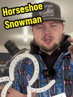 How to weld a horseshoe snowman with WoahBros #woahbros #weld #welding #weldtok #frshirt #merrychristmas 