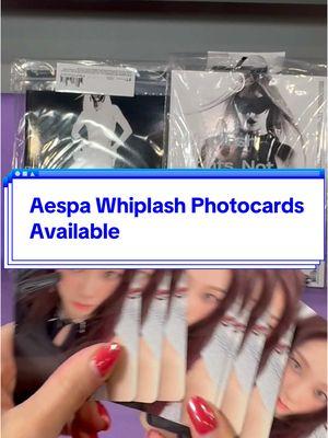 Aespa ‘Whiplash’ Apple Music POB is available in our TikTok Shop ☝ Grab your Whiplash era photocards while we still have them—very limited stocks! Click on the tagged product and use our coupons at check out for a discount! #aespa #aespa_official #aespadrama #aespawinter #aespakarina #aespaedit #aespaedit #aespamy #myaespa #myaespaforever #karinaaespa #aespawhiplash #aespaphotocard #aespaphotocardcollection #aespacollection #kpopphotocards #kpopgirlgroup #kpopbestgg 