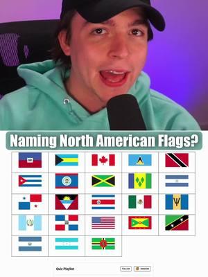 CAN YOU NAME EVERY NORTH AMERICAN FLAG? Sporcle Geography Challenge! #northamerica #flags #geography #kennyhaller