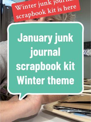 The winter themed June journal scrapbook kit is available for purchase over on my direct shop Plymouth Cards. It will ship the week of January 6. It includes Plymouth Cards, cardstock, ribbon, wooden pieces - sled and snowflakes, paper pieces - winter hats and mittens. Glitter card stock and so much more.   #junkjournalsupplies #scrapbooksupplies #monthlysubscription #junkjournaling #thriftedfinds