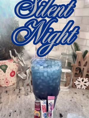 ✝️Silent Night✨ water💦 #Water #WOTD #drinkwater #Hydration  #FlavoredWater #WaterTok #drink #Recipe #WaterGoals #WaterRecipe #glasstumbler #waterbottle #christmas #holidaydrinks  