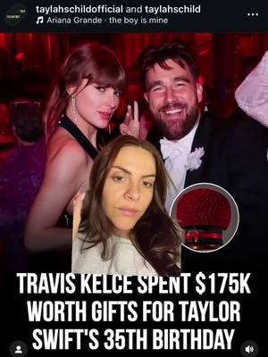 Taylor’s $130,000 birthday haul 🤭 #greenscreen #therowereview #taylorswift #traviskelce #cheifs #erastour #tiffany #vancleef #rolex 