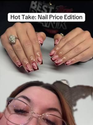 #greenscreen Hot Take: Nail Price Edition. People are coming for beauty industry worker’s necks right now. #drama #messy #nailtechdrama #siptheteawhileispillit #hottake #nails #nailsalon #nailstudio #nailsoftiktok #salon #opinion #prices #pricing #nailprices #nailsupply #nailsupplies #thetoxicteaparty #messytiktok #dramatiktok 