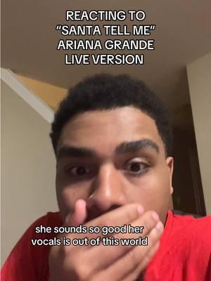 This Live Version did something to me 🙂‍↔️🔥 #arianagrande #santatellme #liveversion 