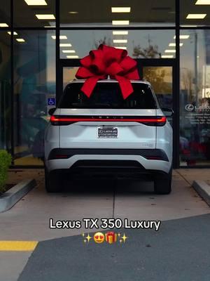 🎁 With 20.2 cubic feet of cargo space, the 2025 Lexus TX 350 SUV offers plenty of space for presents— ready to spread some holiday cheer. #lexususa #lexustx #lwatxchallenge #lexusofconcord 