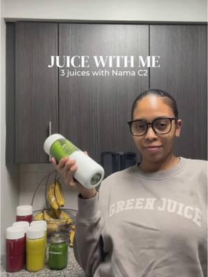 Healthy fresh juice | I made smoothies earlier So, I batched juiced with my @Nama C2 blender/juicer combo.  This is perfect for people that love making smoothies just as much as they love juicing. Of course you can do more with the blender than smoothies 😂 But check it out with the link in my bio and use my promo code: NILSA10 I made a Green Juice, ABC juice, and a Pineapple Orange Juice. Here are the recipes!  ABC Juice 7 apples (fuji, gala, or honeycrisp) 5-6 stalks of carrots 1/2 beet 1 knob ginger Greens Juice 6 apples 2 cucumbers 1 lemon with peel 2 cups spinach  2 celery stalks 1 knob of ginger Pineapple Orange Juice 2/3 of a whole pineapple 3 Oranges 2 large Fuji apples #iamnilsa #juicing #healthy #healthyfood #nama #healthyjuice 