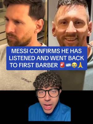 Messi is back to his First Barber #fyp #fypシ #messi #leomessi #argentina #seleccionargentina #haircut #barber #goat #messifans #footballtiktok #soccertiktok #lionelmessi #xyzbca #viral 