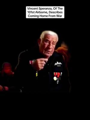 The Legend, Vincent Speranza, describes coming from World War II #WWII #veteran #vincentsperanza #militaryhistory #101stairborne 