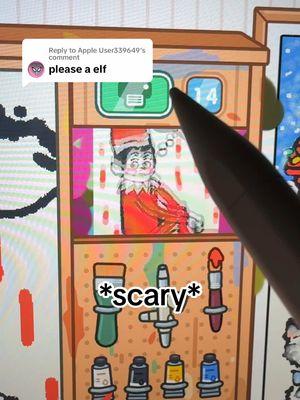 Replying to @Apple User339649 Sorry its scary 🫣😆 This is not a cute elf!#tocaboca #fypシ #tocaroleplays9 #drawing #fypnotworking #artist #elf #scary  