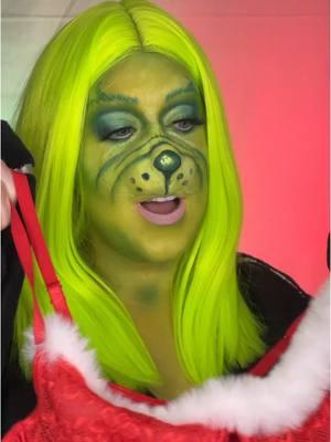 What are you doing for Christmas/Christmas eve?  • • The stress is real this time of year and makes it harder to just enjoy the holidays so im sending you lots of love, virtual hugs and positive vibes 💚❤️ You did an amazing job, mamas, daddys etc.  • • • #catchupwithcay #grinch #christmas #makeup #xmasmakeup #grinchtiktok #grinchmas #happyholidays 