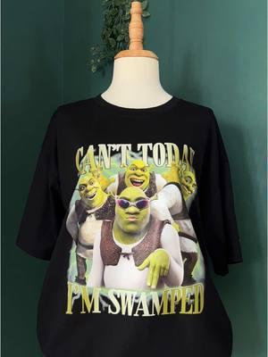 Shrek it out, one laugh at a time. 🕶️💥 #Can’tToday #ShrekVibes #ImSwamped #SwampStyle #OgreLife #CartoonDrip #ShrekFans #FunnyTees #UnbotheredMood #PopCultureStyle #ShrekItUp #StreetwearVibes #GraphicHoodies #QuirkyFashion