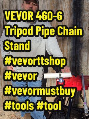 VEVOR 460-6 Tripod Pipe Chain Stand #vevorttshop #vevor #vevormustbuy #tools #tool 