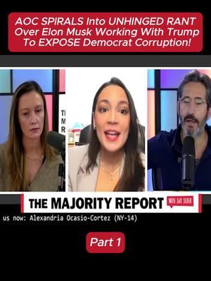 AOC SPIRALS Into UNHINGED RANT Over Elon Musk Working With Trump To EXPOSE Democrat Corruption! (Part 1) #cnn #cnnnews #donaltrump #kamalaharris #msnbc #foxnews #faniwillis #blackconservativeperspective