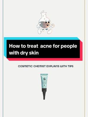 👩‍🔬 Here's a dry skin top tip for acne breakouts! Although not as frequently occurring, there are a few things to keep in mind when tackling those untimely pimples. Acne topicals can still be used, but simply need an adjustment when it comes to concentration and frequency. 🧪 For those wanting to use our Specialist 18% mandelic acid, 2% salicylic acid, and 5% niacinamide booster. You can still use the spot treat method but just limit treatment time to ~3 days max.  🌟 What's your secret method for those random breakout moments? #acne #dryskin #cosmeticchemist  *We are the formulators behind Chemist Confessions the Specialist AHA Booster