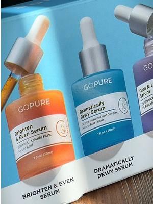 Such a great simple and straight forward skincare routine. It shows you step by step what order to use your products in. Highly recommend!! #gopure #gopurebeauty #gopureskincare #skincaresets #simpleskincareroutine #vitamincserums #retinols 