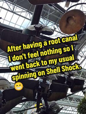 After having a root canal done I went back spinning on the TMNT Shell Shock as the Queen Shell Spinner.😁 #queenshellspinner #tmntshellshockride #nickelodeonuniverse #mallofamerica 