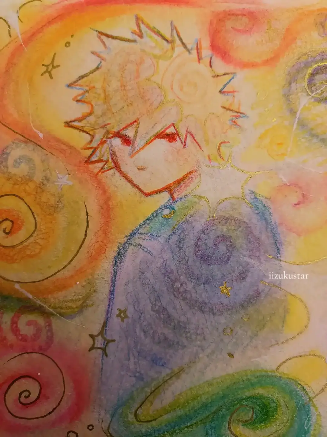 im tired #fyp #bnha #mha #katsuki #bakugou #katsukibakugou #bakugoukatsuki #softpastel #colorpencil #pretty #colorful #art 