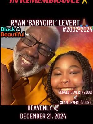 #InRemembrance. #LegendaryPost. March 3, 2002 - Dec. 21, 2024. Remembering Ryan Levert.🕊️ Ryan Levert, the youngest child of O’Jay’s superstar Eddie Levert, who he share with Racquel Capleton, has passed away.  Ryan Levert passed away on December 21, 2024, after a long battle with lupus. She was 22.🕊️ Preceding Ryan Levert in d*ath, were her two eldest brothers, Gerald Levert (d. 2006) and Sean Levert (d. 2008). Both Gerald and Sean, along with a third member, was a part of the 80’s group, Levert. #ryanlevert #sunset #december21 #2024 #sunrise #march3 #2002 #eddielevert #theojays #raquelcapleton #geraldlevert #seanlevert #levert #familyreunion #bkbrandxm #foryoupage #fyp 