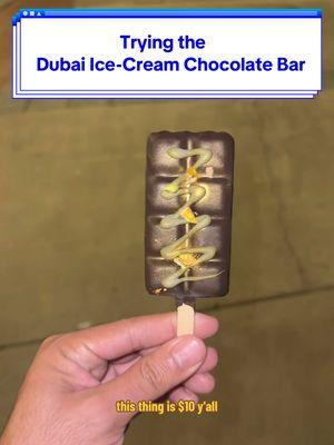 Replying to @IE_shortpacer409 Trying @BaskinRobbinsUS NEW Dubai Ice-Cream Bar #dubaiicecream #dubaichocolate #baskinrobbins #icecream #mangochamoy 