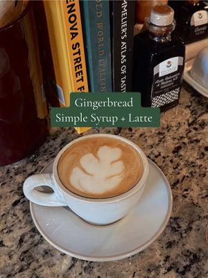 Why buy simple syrups when you can make them at home??  ☕️ #simplerecipe #simplesyrup #holidaybaking #lattes #brevilleespressomachine #simplesyruprecipe #bakingtiktok #gingerbreadlatte 