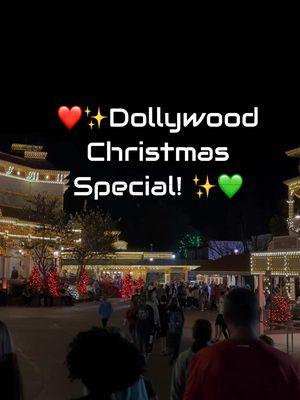 come visit one year! you wont regret it! ❤️💚✨ - - - #dollywood #Vlog #asmr #visit #dollywoodthemepark #dollyparton #travel #christmas #chill #youtube #linkinbio #tennessee #smokeymountains 