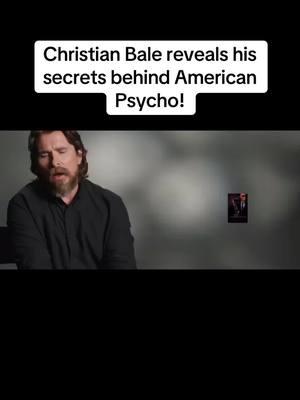 Christian Bale reveals his secrets behind American Psycho! #ChristianBale #AmericanPsycho #BehindTheScenes #MovieTrivia #IconicRoles #PatrickBateman #FilmFacts #ActingMasterclass #HollywoodStories