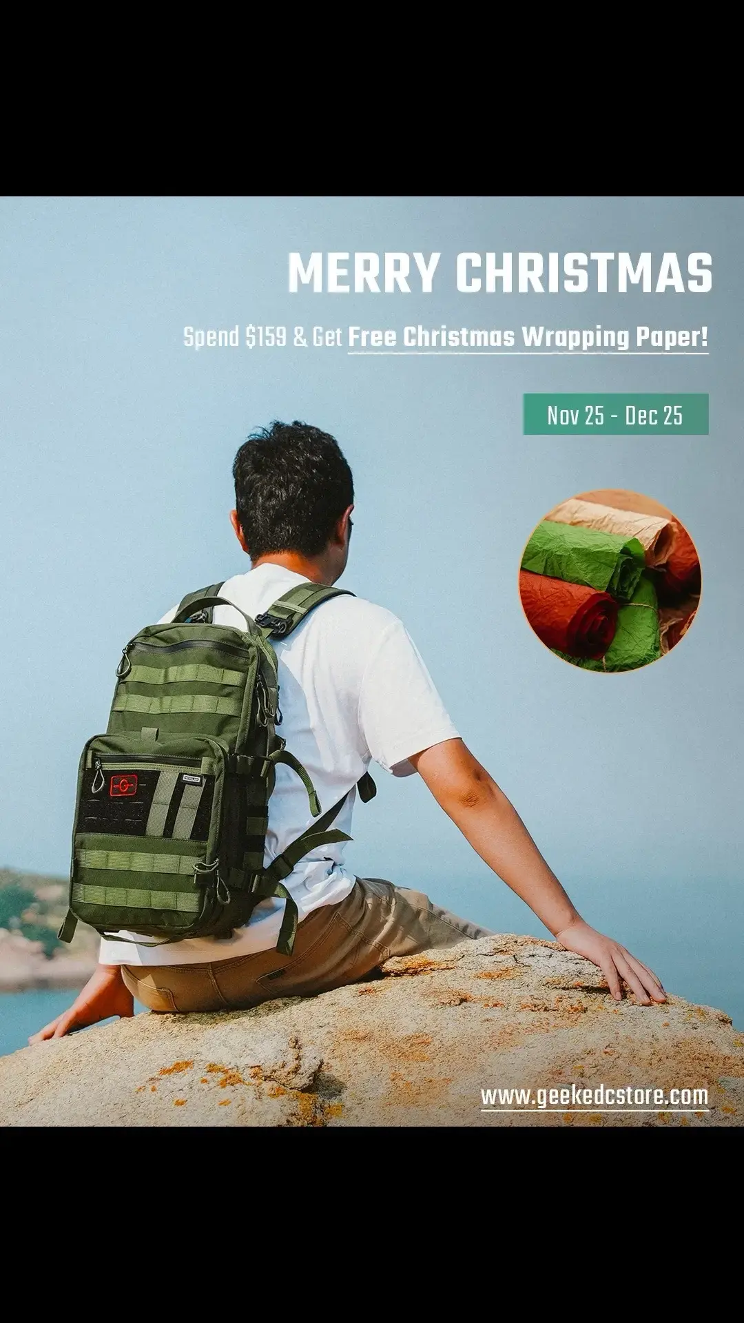 🎅TACTICAL GEEK | 🎄 Last Chance for Christmas Cheer! 🎁 Spend $159 and get a FREE Christmas wrapping paper set! ✨ It’s your final day to add that extra festive touch to your gifts. Hurry, don’t miss out—shop now and make your presents shine! ⏰ #tacticalgeek #edcpatch#edcpouch #edcorganizer #gear #edcgear #edc #outdoorlife #everydaycarry #everydaycarrys #edcpouchs #edcbag #urbancarry #edcbags #edcbackpack #backpack #titaniumpen #kydex #edcholster#rucksack #edccarry#edctools #beltkit #edcflashlight #edclifestyle #platatac #edccarry #edccommunity #pouchboiz #everydaycarry365 #organizer #kydexsheath #christmas #ttshop 