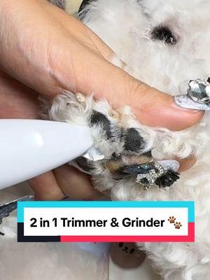 2 in 1 Trimmer & Grinder 🐾  #pethairremoval #shedding #paw #dogproducts #dogs 