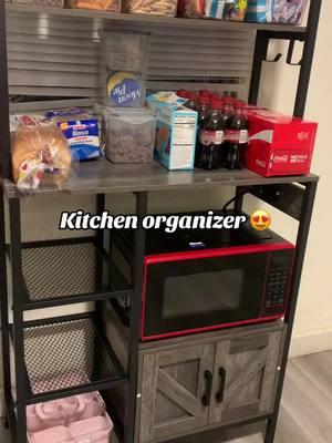 When you live in an older house with no pantry this thing is gold 😩😍 #fypシ゚viral #kitchengadgets #kitchenorganization #kitchenrack #kitchenpantry #kitchendecor 