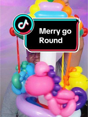 Replying to @💙MarianaDayOne💙 my first ever attempt of a merry go round. Hope you like it!  #merrygoround #balloontwistershawaii #balloontwistersoftiktok #balloontwisting #balloonart #balloonartist #balloonman #balloonguy #balloonsculpture #balloons #balloonanimals #balloonarthawaii #partyideas #hawaiientertainment #fyp #fypシ #foryoupage 