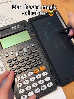 I have a magic calculator  #newyes #scientificcalculator #calculator #math #school #coolest #Amazonmademebuyit #Amazonfind #study #studygram #stationery #stationerylove #coolgadgets #learningtool