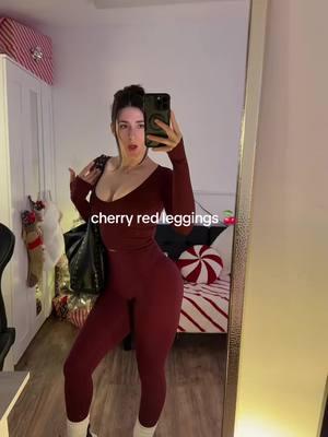 These leggings turn heads and are so comfy 🍒 #LeggingsLove #CherryRedLeggings #FashionGoals #OOTD #StyleInspo #LeggingAddict #LeggingGoals #FashionFinds #TrendyLeggings #LeggingsLife