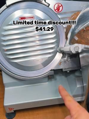 Where has this thing been all my life!? #vevor #vevorttshop #meatslicer #meatdad #lunchmeat #meatslicers #HolidayDeals #holidayhaul #mademyyear #giftguide  