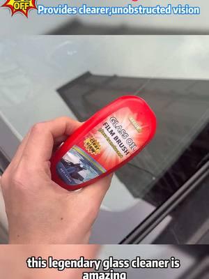 🚀Fast-Acting Car Glass Oil Film Remover🔥#fyp #car #cars #carcleaning #carwindow #clean #mrmaterial 