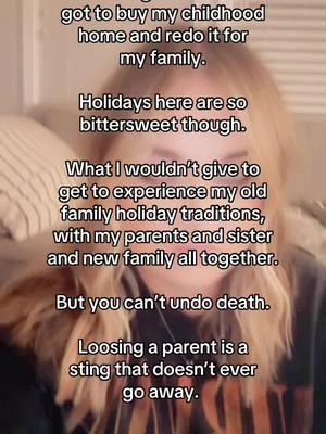 Make the most of every holiday and every tradition because you dont know when youre living your last one together. #happyholidays #merrychristmas #chirstmaseve #family #parentloss #fyp #kansascity 