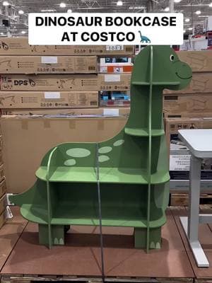 This adorable Dinosaur Bookcase is sure to be a hit with the little ones! 🦕 It features multiple shelf sizes and plenty of room for keepsakes, books, and collectibles! 🫶🏼 It’s $199.99. #costco #costcofinds #bookcase 