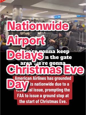 not fun! #Airport #Airportdelay #AmericanAirlines #ChristmasEve #Delay #News 