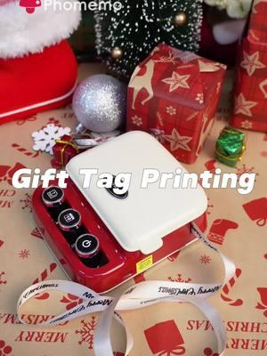 Printing on Gift Tag before Wrapping Up!🎁🎄 🍄Phomemo P15 Label Maker 🎁Ribbon Tapes Printing 🎁Wrapping Xmas Gifts 🎁The Book of Answers 🎁No Need Ink 🎁Easy Setup 🎁User Friendly 🎁One-Tap Bluetooth Connection 🍄Print Master App 🔍1000+ Symbols 🔍20-30 Fonts 👆🏻Link in bio🔗 #Phomemo_FunMemo #phomemo #labelmaker #miniprinter #christmas #christmas #christmasgift #giftwrapping #giftideas #ribbontape #ribbon #gift #gifttag 