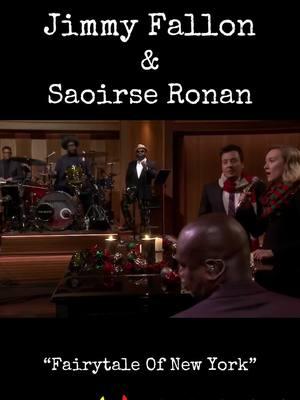 Jimmy Fallon & Saoirse Ronan - Fairytale Of New York #merrychristmas #jimmyfallon #saoirseronan #christmasplaylist #xmas #fyp 