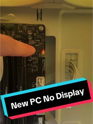 New PC Build Has NO Display! BIOS UPDATE NEEDED! #tech #techtok #techtips #computerrepair #pcrepair #gamingpc #pcbuild 