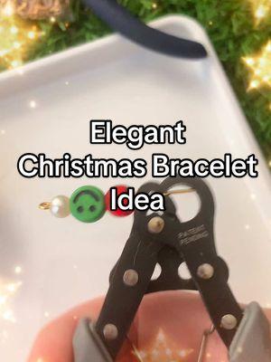 Using the bead looper 1.5 to make an elegant #christmas2024 inspired bracelet with pearl beads, smiley face beads and crackle glass beads. Save to make it later! Comment Merry Christmas to see special tiktok effect in comments. Thank you!  #braceletmaker #bracelettutorial #braceletideas  #beads #preppybracelets #cyzbca #beadmath #fypシ゚viral #christmaschallenge 