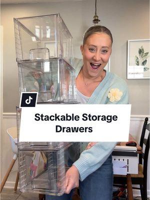 These 12 x 7.5 x 7 stackable acrylic drawers are a total game-changer! ✨ The smooth glide makes it so easy to access everything, and they’re perfect for keeping your space organized and chic. #AcrylicDrawers #OrganizedLiving #HomeStorage stackable acrylic drawers, smooth sliding drawers, chic organization, home storage solutions, clear drawer organizers