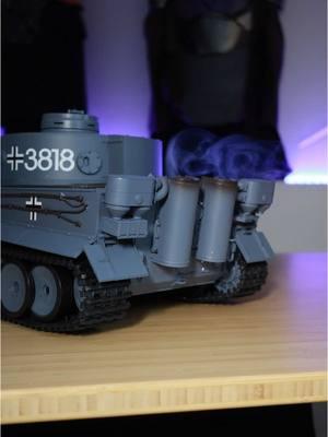 The RC Tiger Tank with real smoke, sounds, lights, and airsoft! More information in my profile link! #unboxing #rc #tank #aliexpress #aliexpressgoodfinds #aliexpresshaul #aliexpressinfluencerprogram 