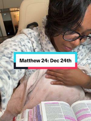 Good morning!  ✨MERRY CHRISTMAS EVE✨ Let’s discuss Matthew Chapter 24 for today's #matthewbiblestudy 📖🙏🏾 Here is a brief overview of the resources used: ✨ Women's Study Bible (NKJV): 🔗 in bio via Amazon storefront ✨ Life Application Bible (NIV): 🔗 in bio via Amazon storefront ✨YouVersion Bible app (Various translations available)  #BibleChallenge #30DayChallenge #BibleReadingPlan #BookOfMatthew #FaithJourney #SpiritualGrowth #DailyScripture #ChristianTikTok #BibleStudy #GrowInFaith #FaithGoals