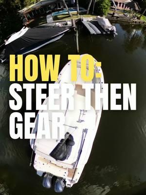 How to: STEER then GEAR This is one of the two ways to turn around in a narrow channel - STEER THEN GEAR If you need to gain confidence docking to keep everyone safe on your boat 🛥️, DM us for more info on private boating instruction 👨🏼‍✈️ #howtoboating #howto #boating #boat #yachting #yacht #driving #captain #spin #narrowchannel #steer #gear @MarineMax 