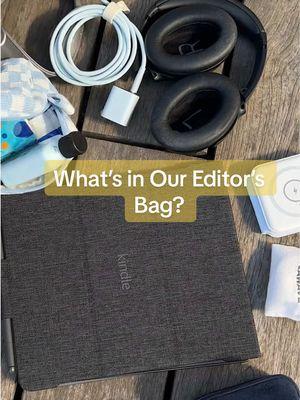 What's in our Editor's Bag?  From must-have gadgets to beauty essentials, we had to take a peek! 👀 What's in yours? #Whatsinmybag  #Musthaves #gadgetgoals #Beautyessentials #Editorlife #Bagessentials #Insidelook