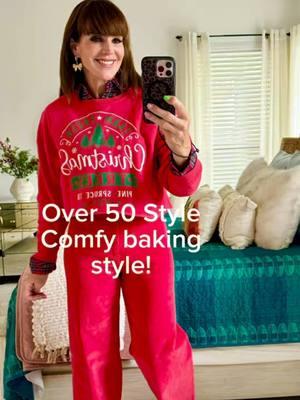 It’s about to go down today!  👩🏻‍🍳🍪🎄I’m off work and spending the day making Christmas treats and pies 🥧for my boys!  🫶🏻🙌🏻😊🎄 Giant ginger cookies, cracker toffee, pecan pie and my grandma’s icebox cookies!  These viral @target sailor jeans in red corduroy are stretchy and comfy with my fav @uggs Christmas platform shoe boots.  My sweatshirt and shirt are @walmart finds that were under $20 combined!  It’s supposed to rain here in Dallas today so it’s the perfect day to be in the kitchen! #ltkseasonal #ltkover40 #ltkholiday #uggs #over50style #thisis55 #fiftyplusstyle #targetstyle #walmartfinds #comfystyle #dailystyle #bakingday #cookieday #holidaybaking #boymom #emptynesterslife #whatiwore #platformuggs 