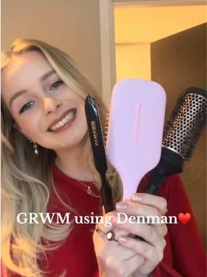 festive hair inspo 💖🥂🪩 #denmanbrush #festivehair #festivities #christmas2024 